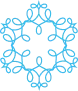 Das SnowNails logo wird durch eine blaue Schneeflocke repräsentiert